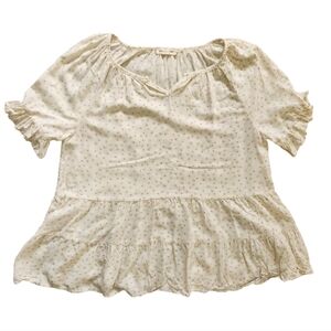 Beachlunchlouge collection Peplum Polka Dot  Top S